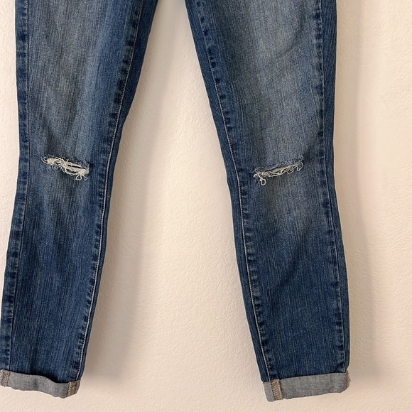 Paige Women’s Verdugo Ankle Vivian Destructed Cropped Blue Skinny Jeans Size 24 - Picture 5 of 8